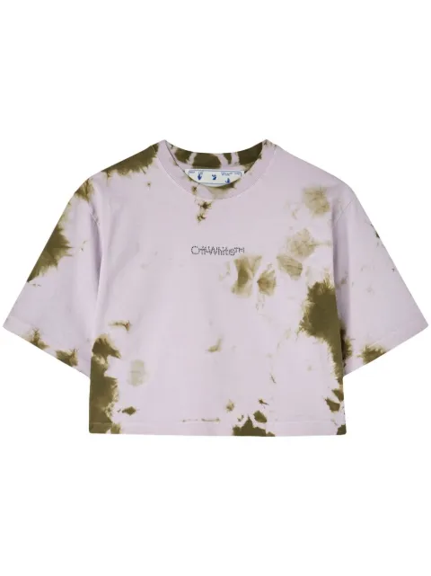 Off-White tie-dye cropped top