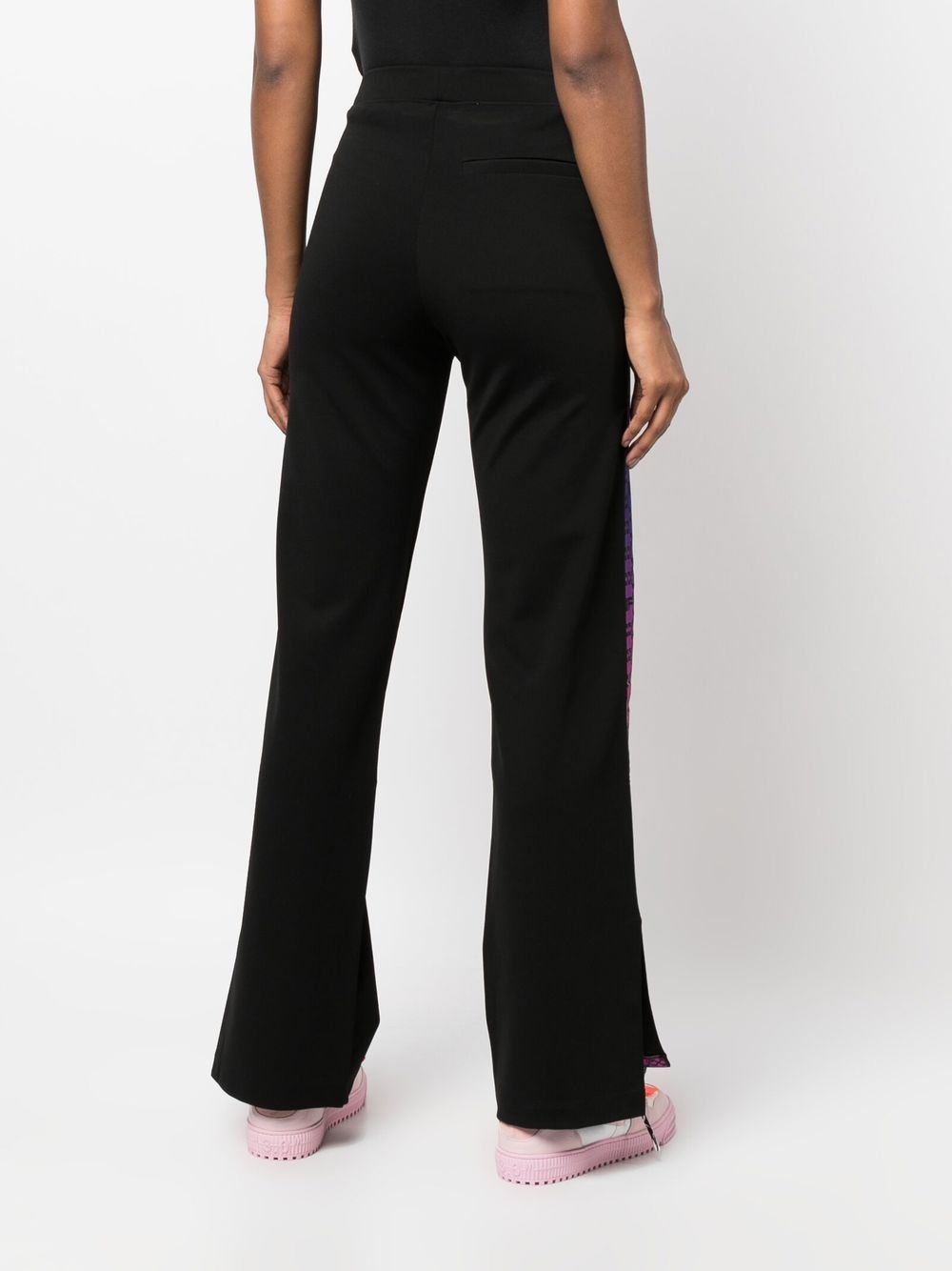 Off-White - monogram-band Track Pants - Women - Cotton/Elastane/Polyamide/Cotton - S - Black