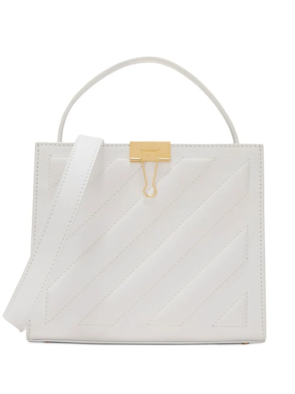 

Off-White Diag-print tote bag