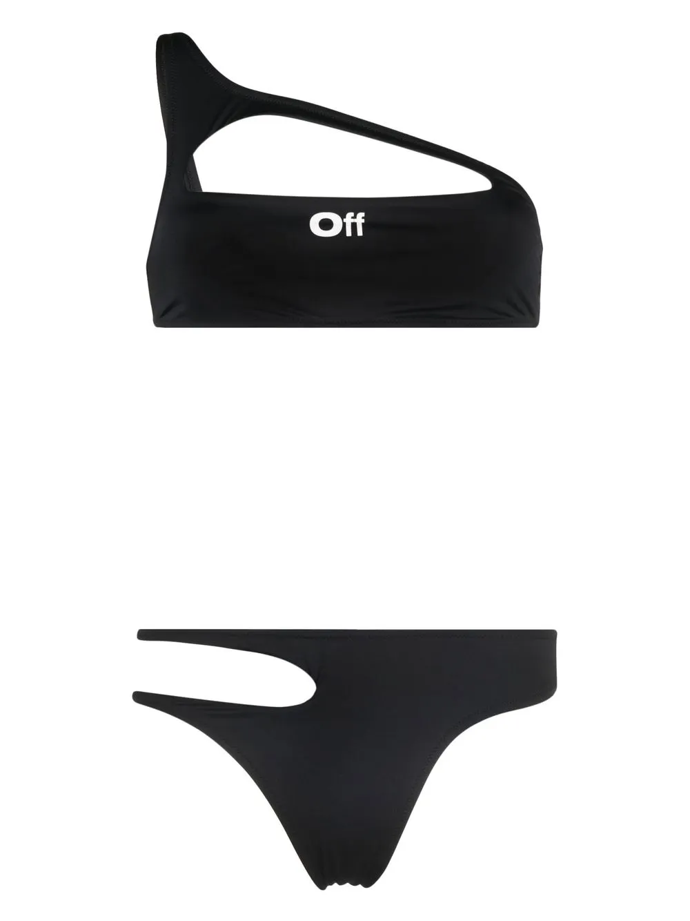 

Off-White bikini con aberturas - Negro