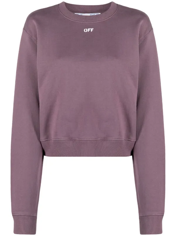 Stamp Cropped Sweatshirt - Farfetch