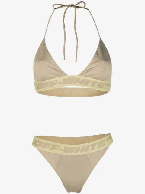 Off-White bikini con banda del logo