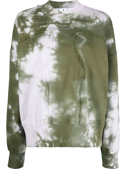 Off-White tie-dye crew-neck sweatshirt