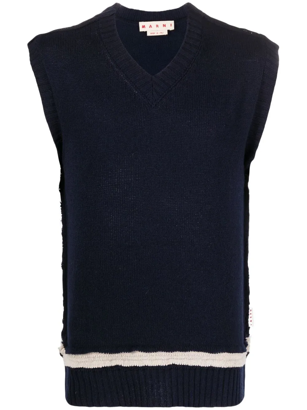 

Marni sleeveless V-neck jumper - Blue