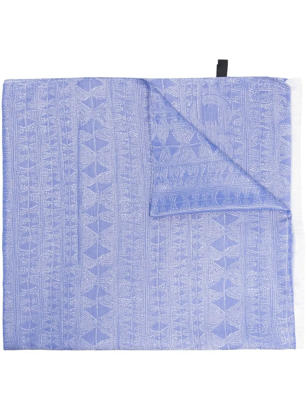 

Salvatore Ferragamo mascada con estampado gráfico - Azul