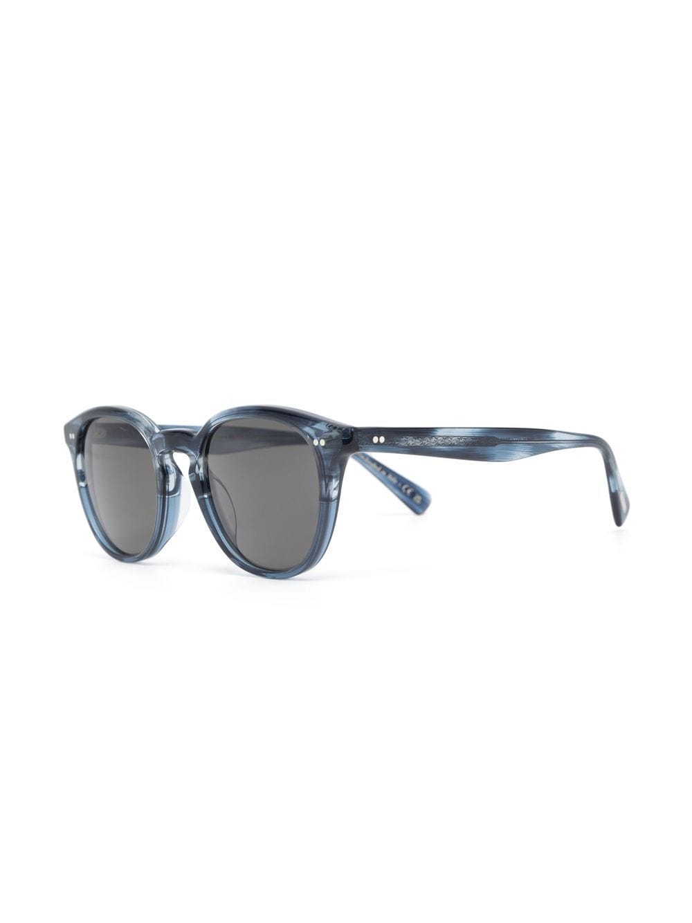 Shop Oliver Peoples Desmon Square-frame Sunglasses In Blue