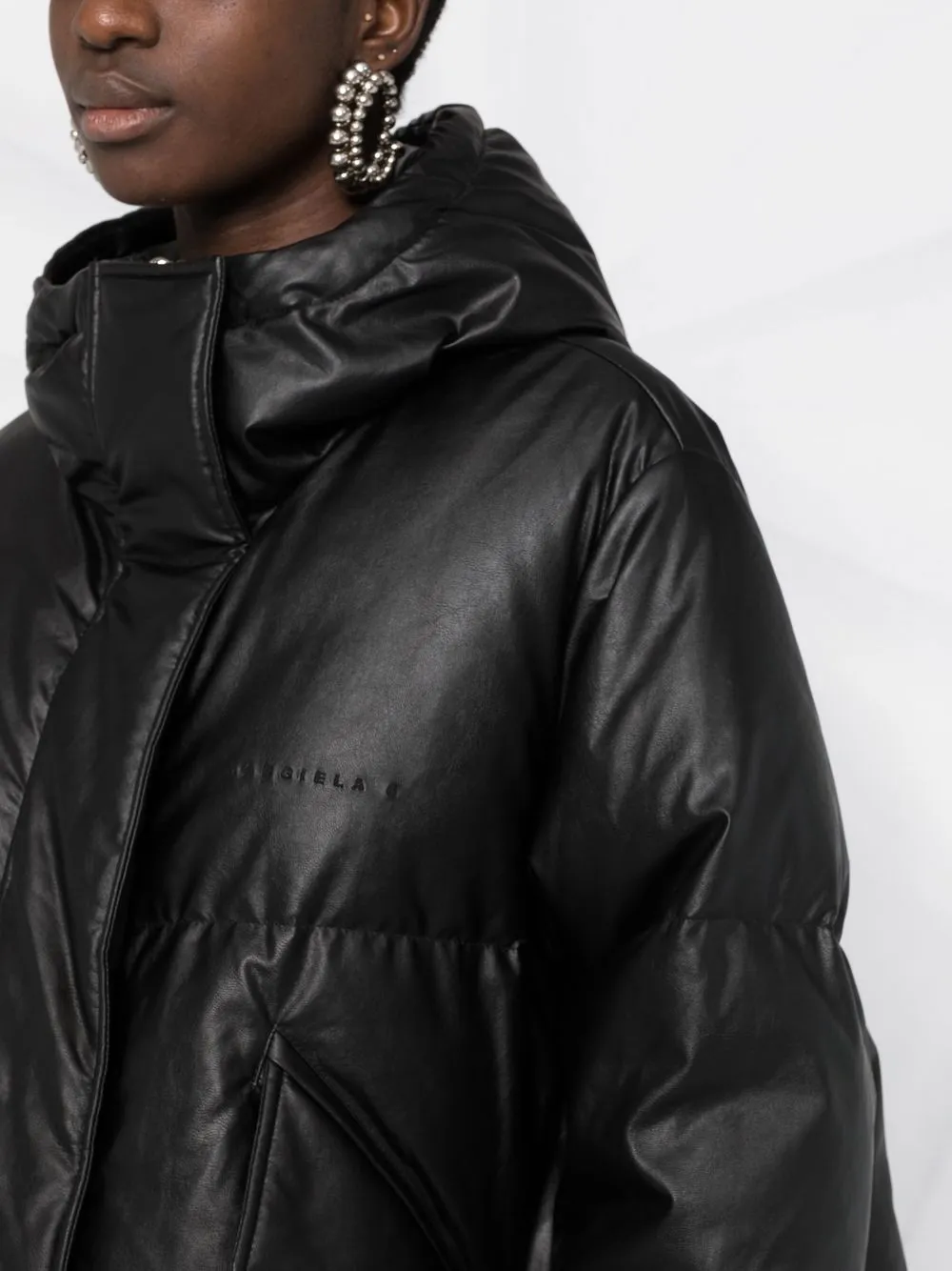 MM6 Maison Margiela Padded faux-leather Jacket - Farfetch