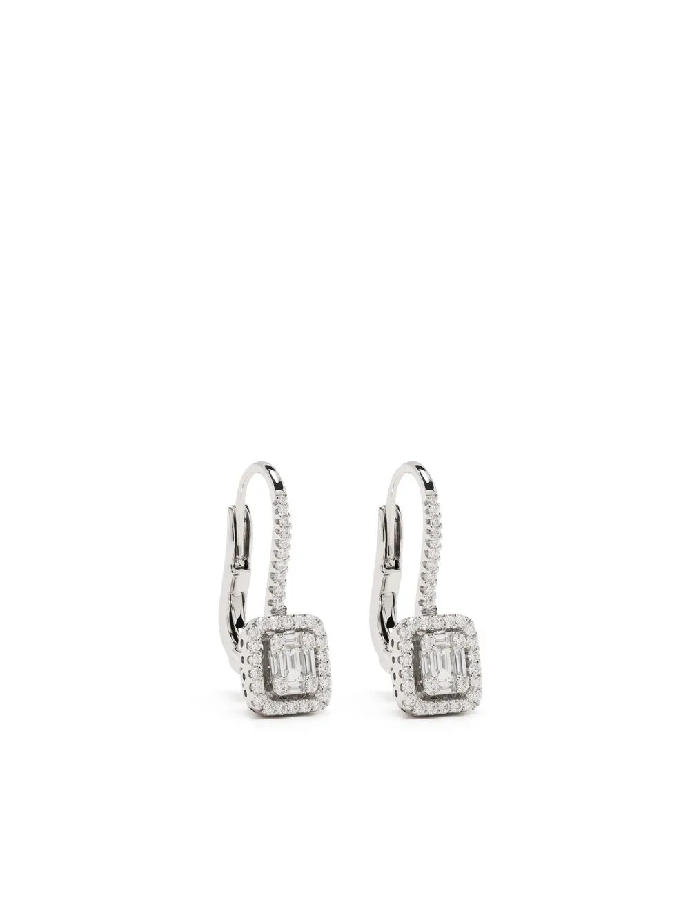 

PONTE VECCHIO aretes en oro blanco de 18kt con diamantes - Plateado