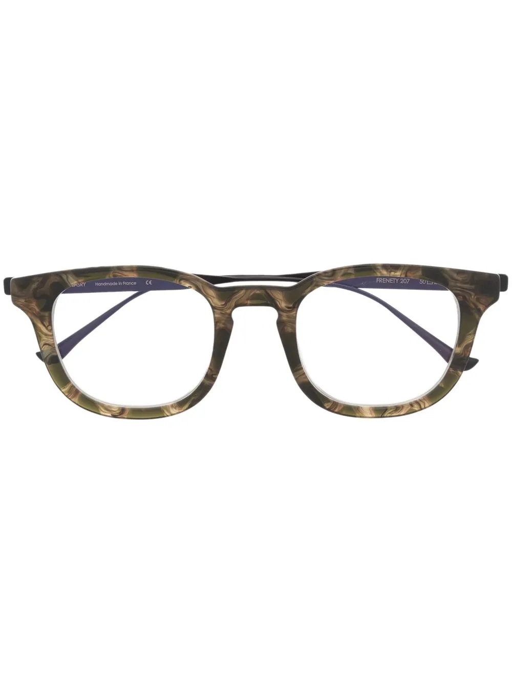 

Thierry Lasry lentes con armazón cuadrada efecto jaspeado - Marrón