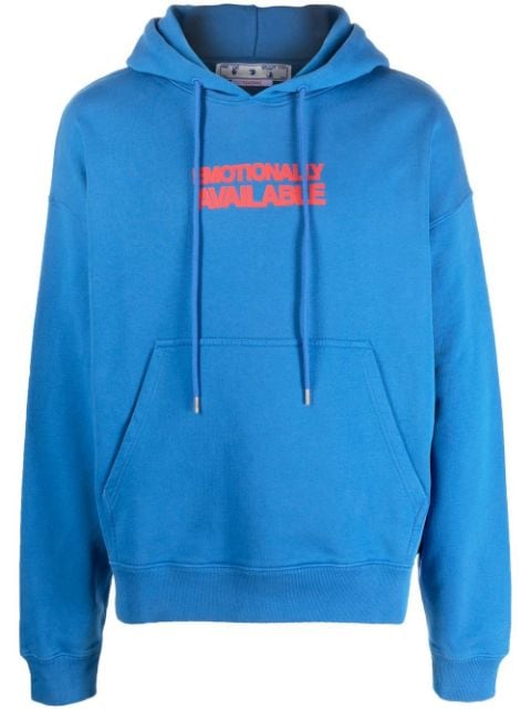 Arrows slogan print hoodie