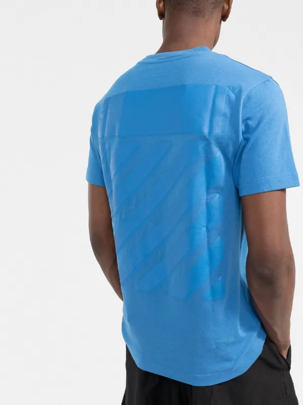 Off-White Diag Tab Cotton T-shirt | Blue | FARFETCH JO