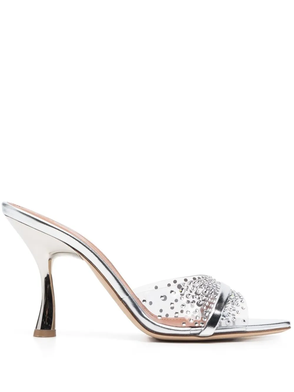 

Malone Souliers mules Julia con detalles de cristal - Plateado