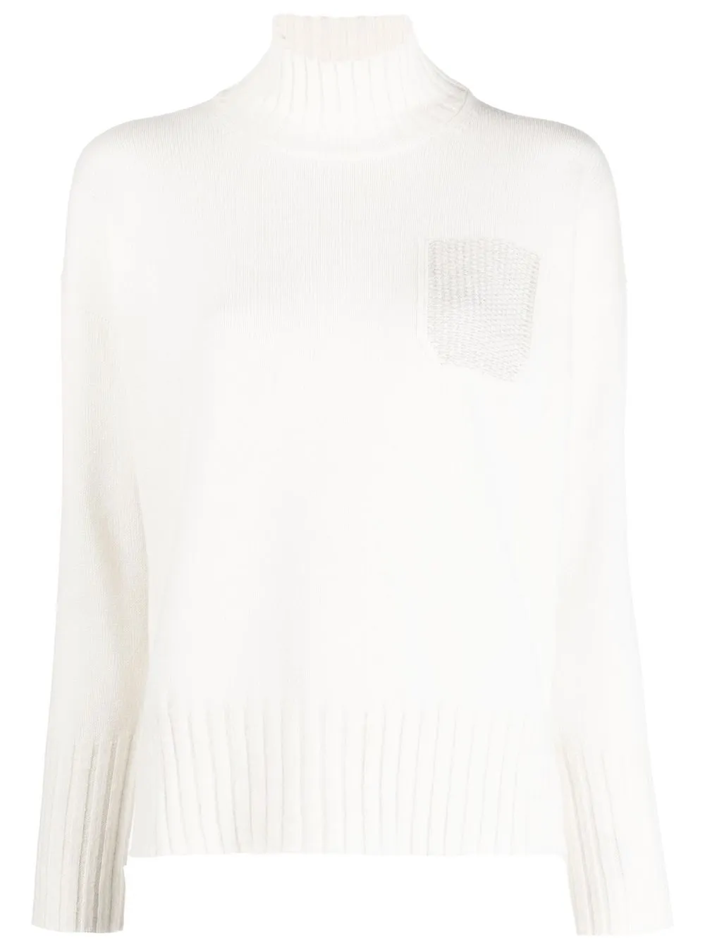 

Peserico chest-pocket knitted jumper - White