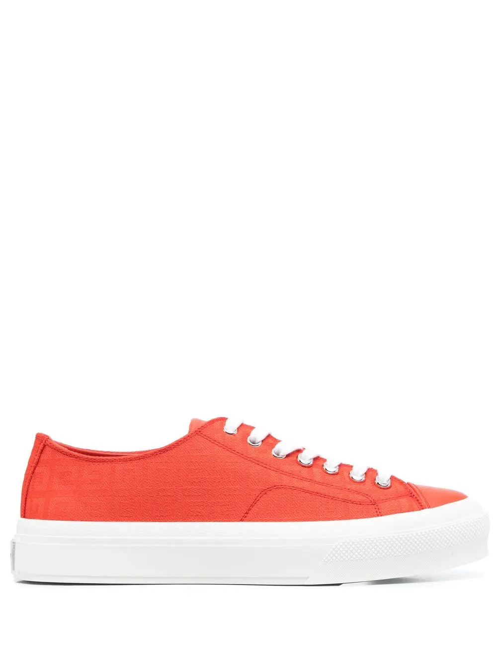 

Givenchy tenis con motivo 4G y agujetas - Naranja