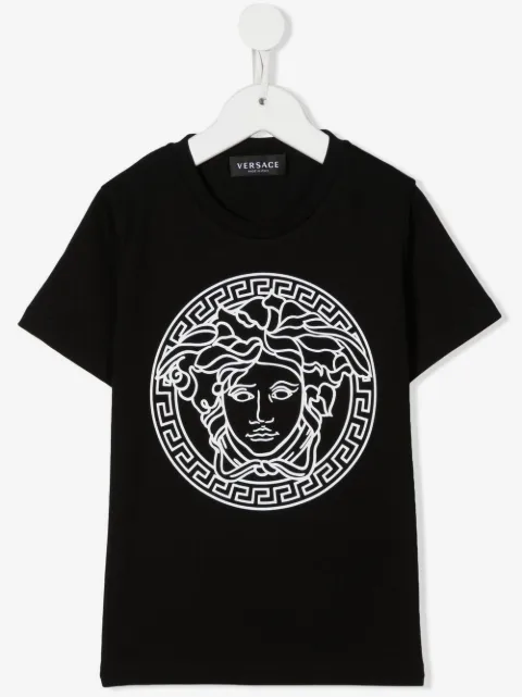 Versace Kids playera con estampado Medusa
