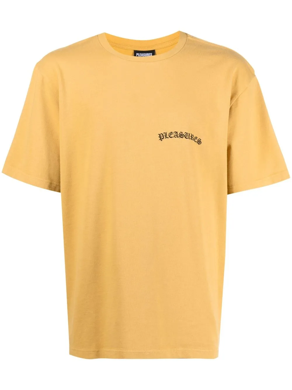 

Pleasures playera manga corta con logo estampado - Amarillo