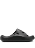 Off-White hole-effect rubber slides - Black