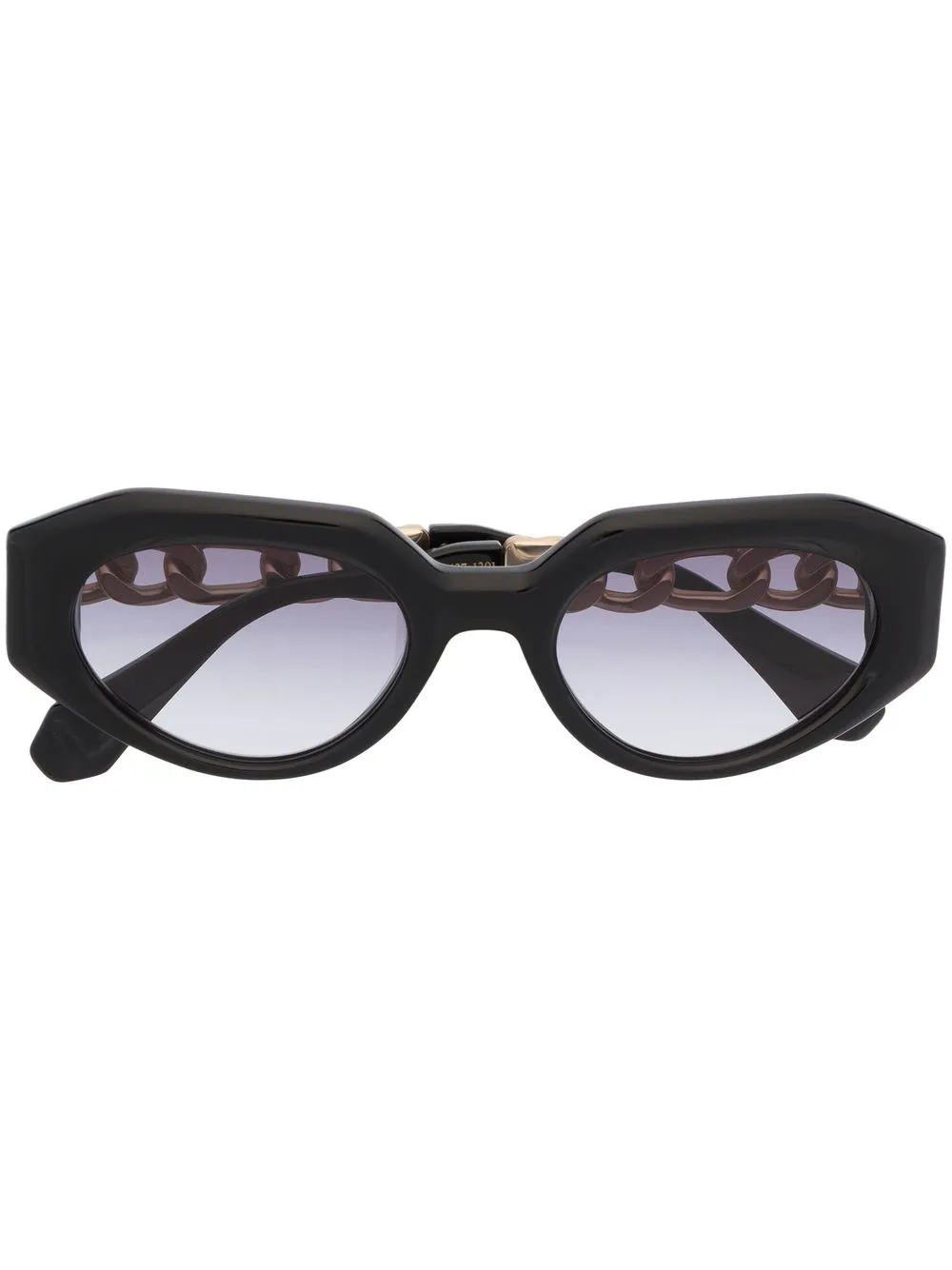 

GIGI STUDIOS Gaia geometric-frame sunglasses - Black