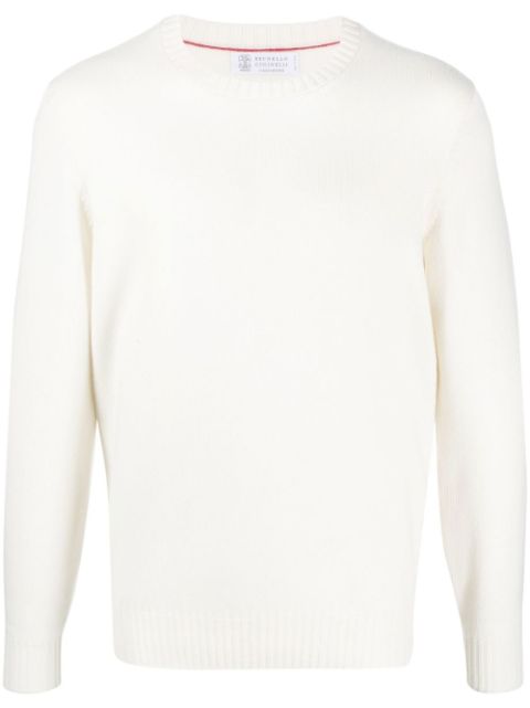 Brunello Cucinelli crew-neck knitted cashmere jumper Men