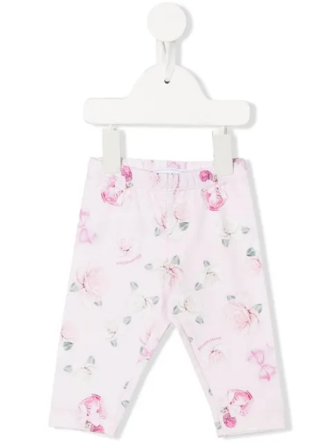 Monnalisa leggins con estampado floral