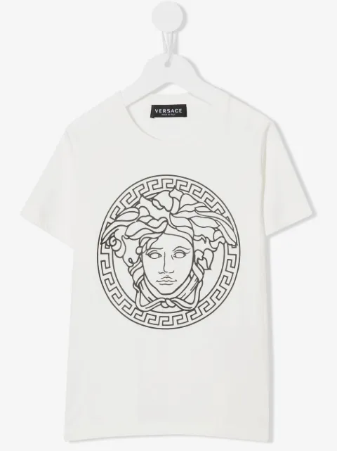 Versace Kids playera con estampado Medusa