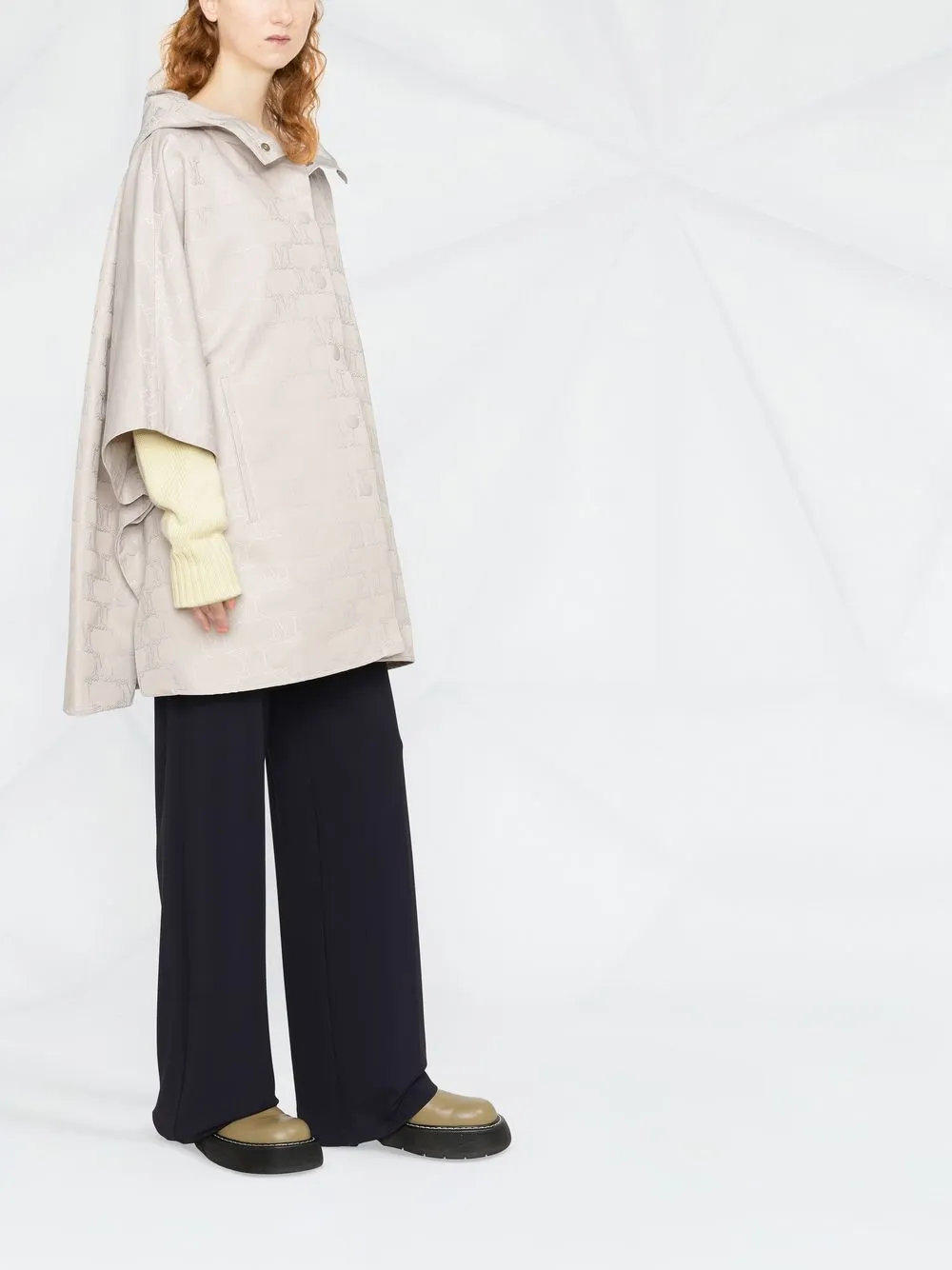 Max Mara Satijnen jas Beige