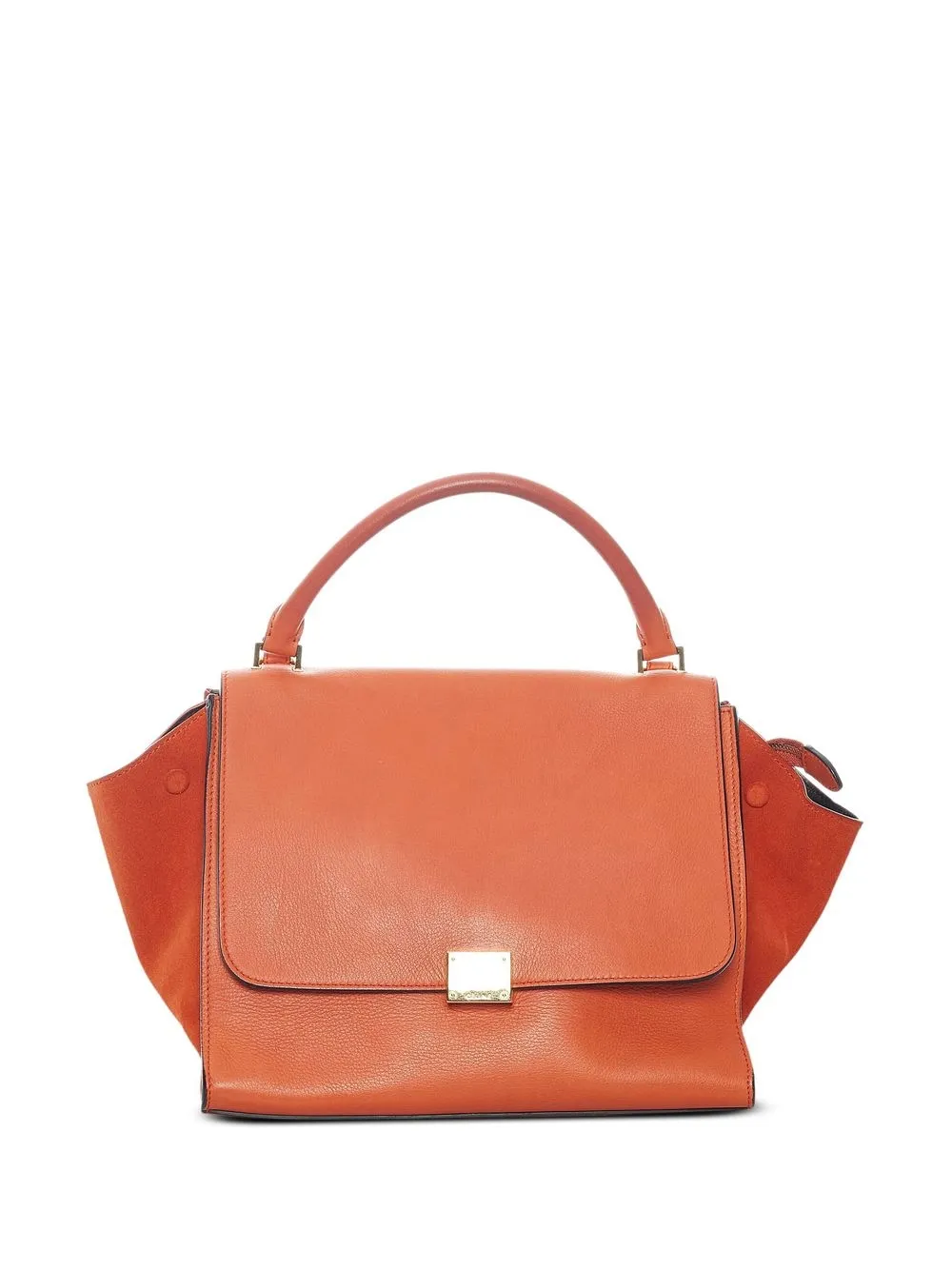 

Céline Pre-Owned bolsa satchel estilo trapecio - Naranja