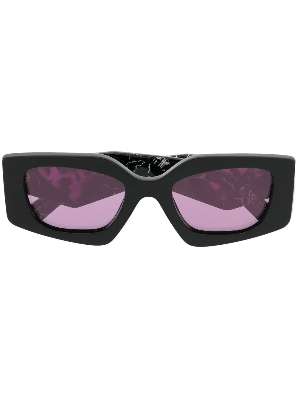 

Prada Eyewear lentes de sol con diseño color block - Negro