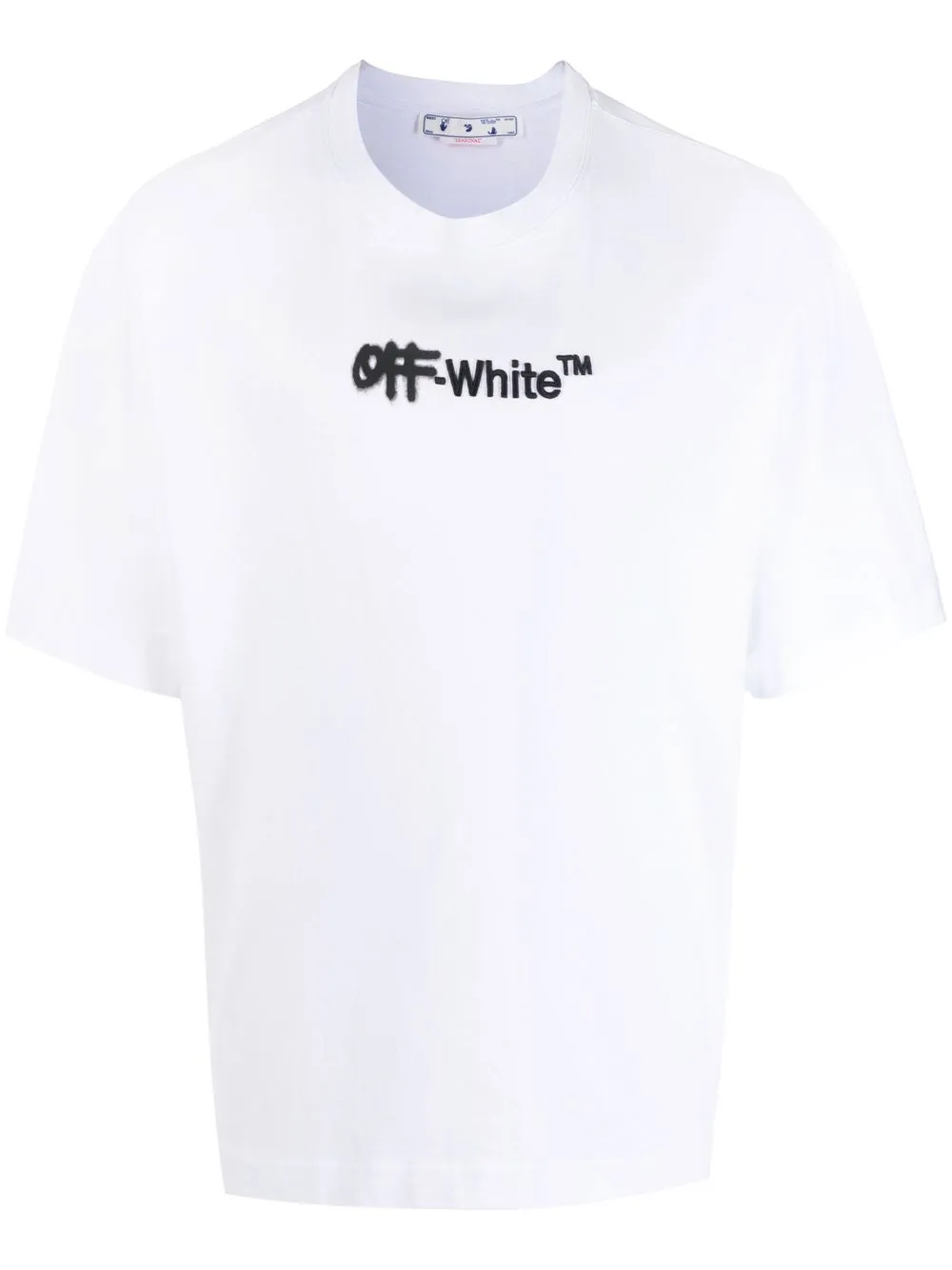 

Off-White playera con logo bordado - Blanco