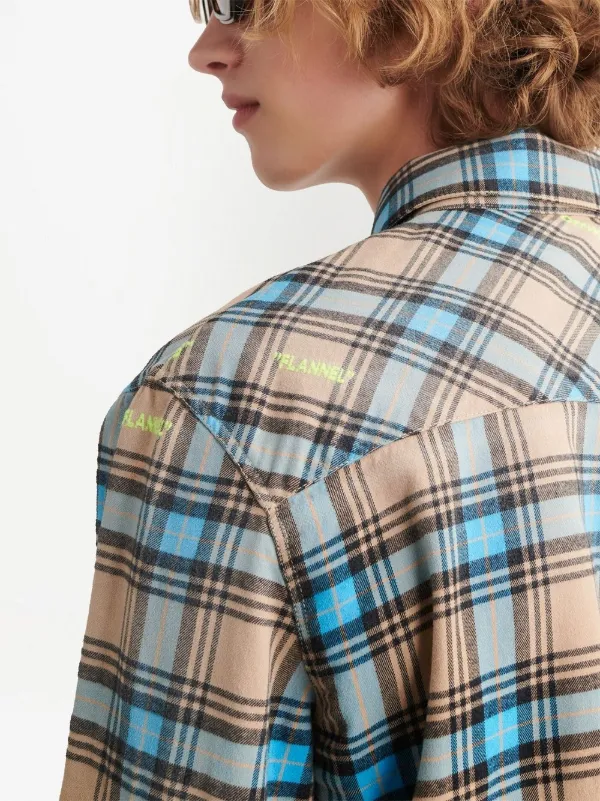 着丈66cm\u003c日本未発売\u003eOff-White  オフホワイト　Check Shirt