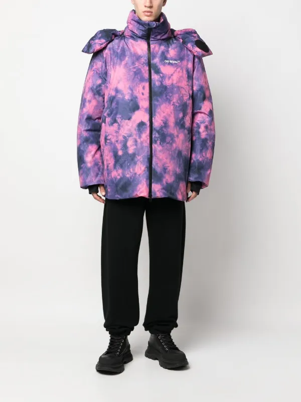 Off White Arrows tie dye Ski Jacket Farfetch