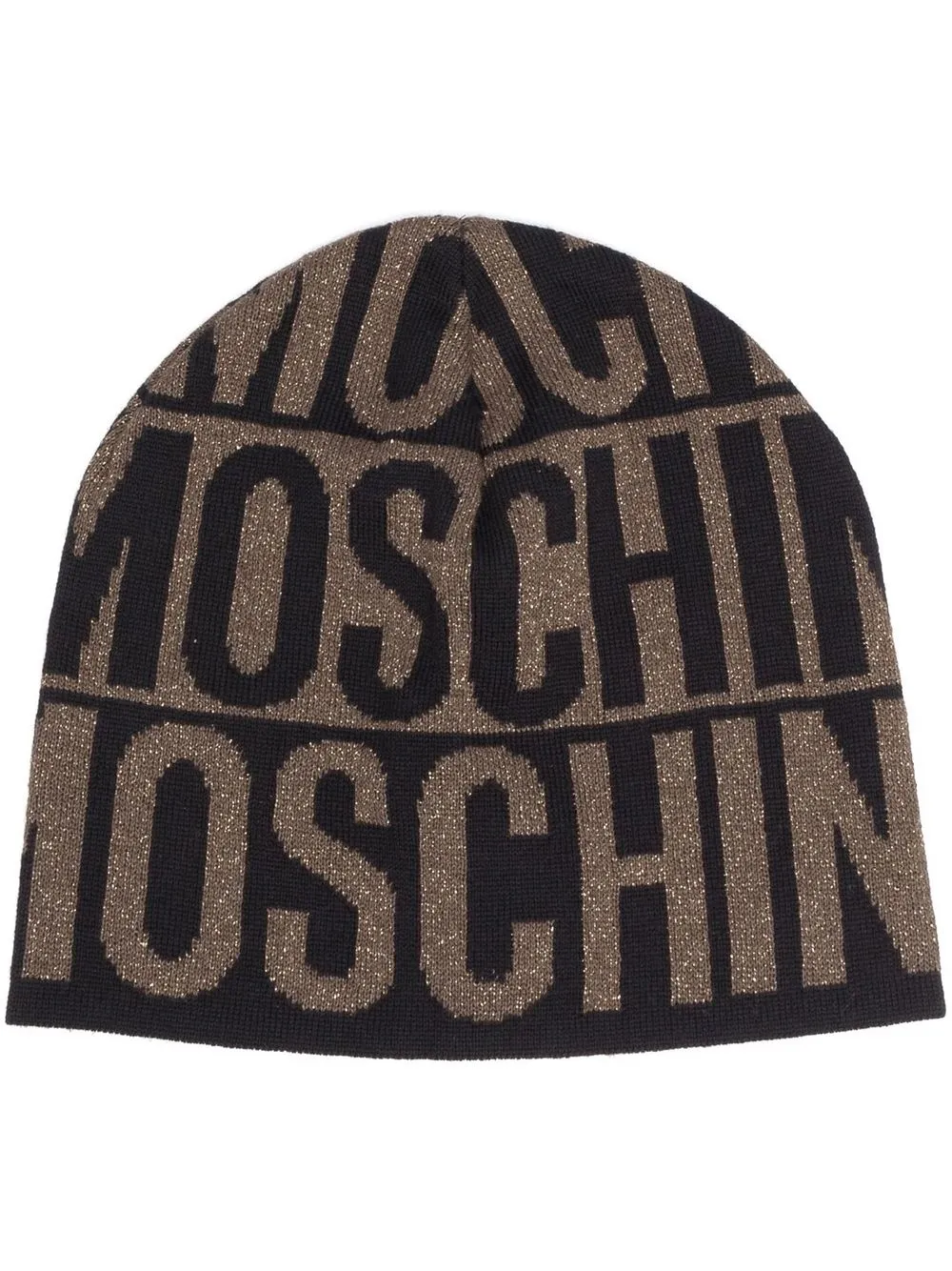

Moschino gorro con logo tejido en intarsia - Negro
