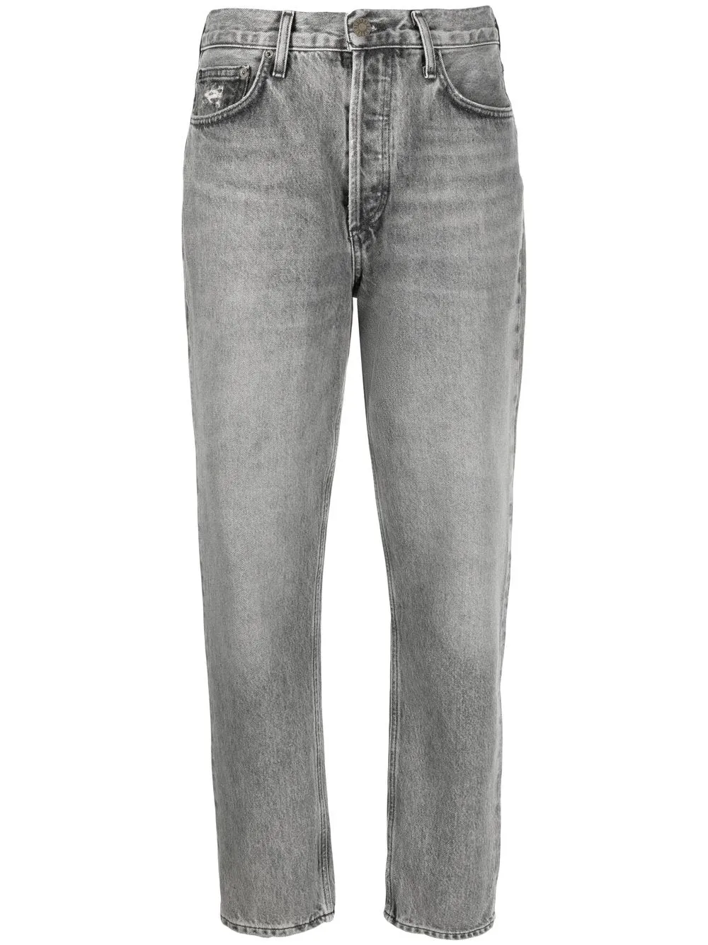 

AGOLDE jeans slim capri - Gris