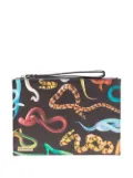 Seletti snake-print wash bag - Black