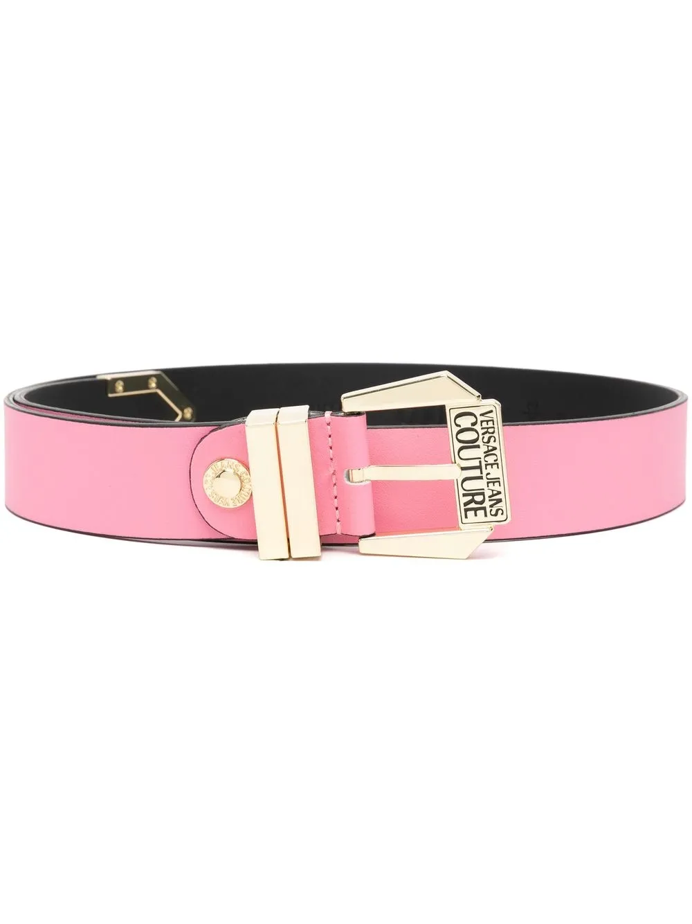 

Versace Jeans Couture logo buckle belt - Pink