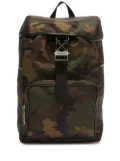 Off-White Arrows Tuc camouflage-print backpack - Brown