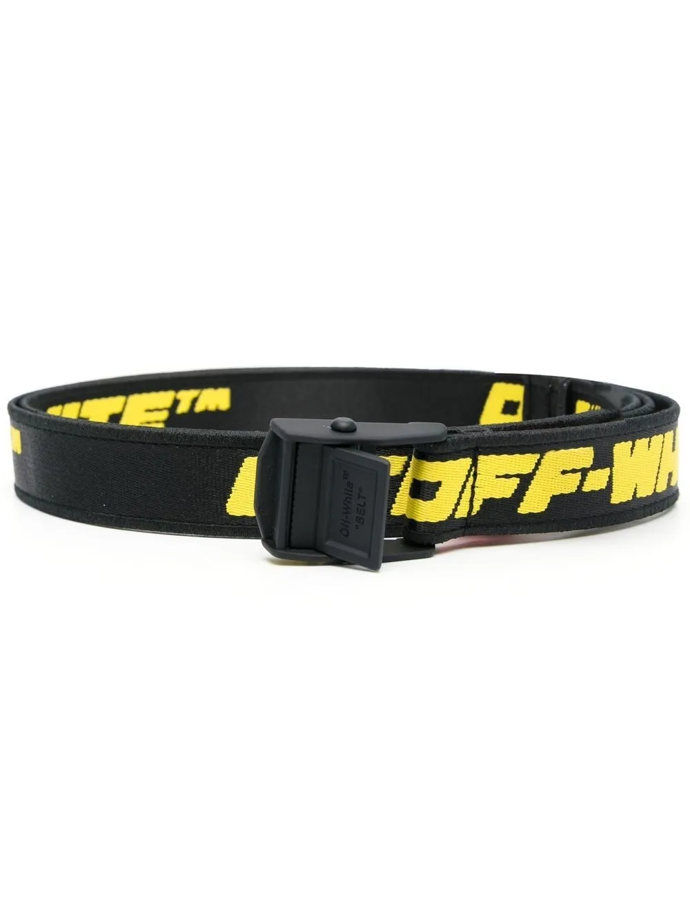 

Off-White logo embroidered belt - Yellow