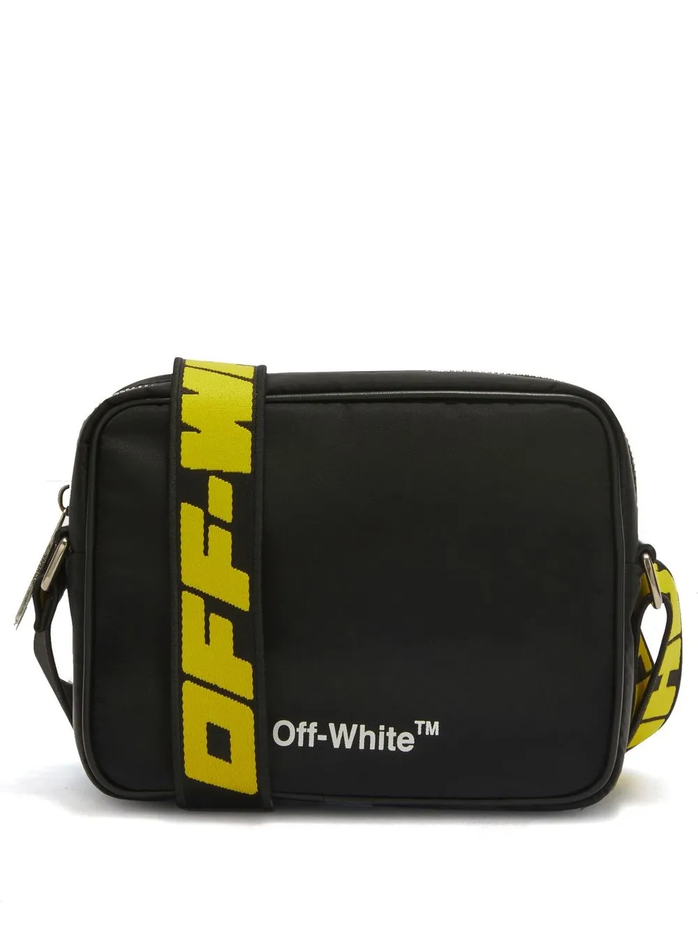 Off White logo print Shoulder Bag Farfetch