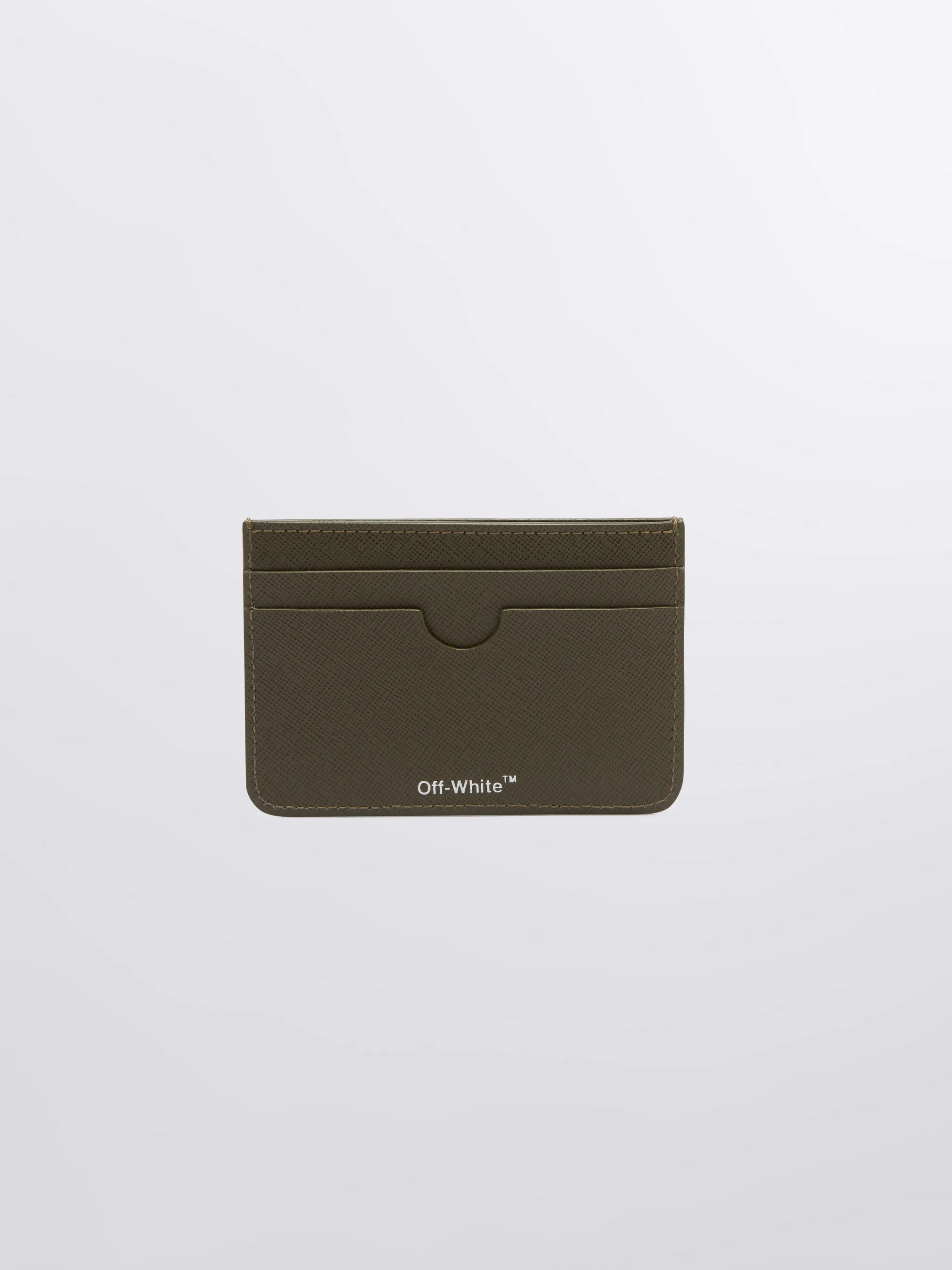 Ssense Uomo Accessori Borse Portafogli e portamonete Portacarte Off-White Leather Card Holder 