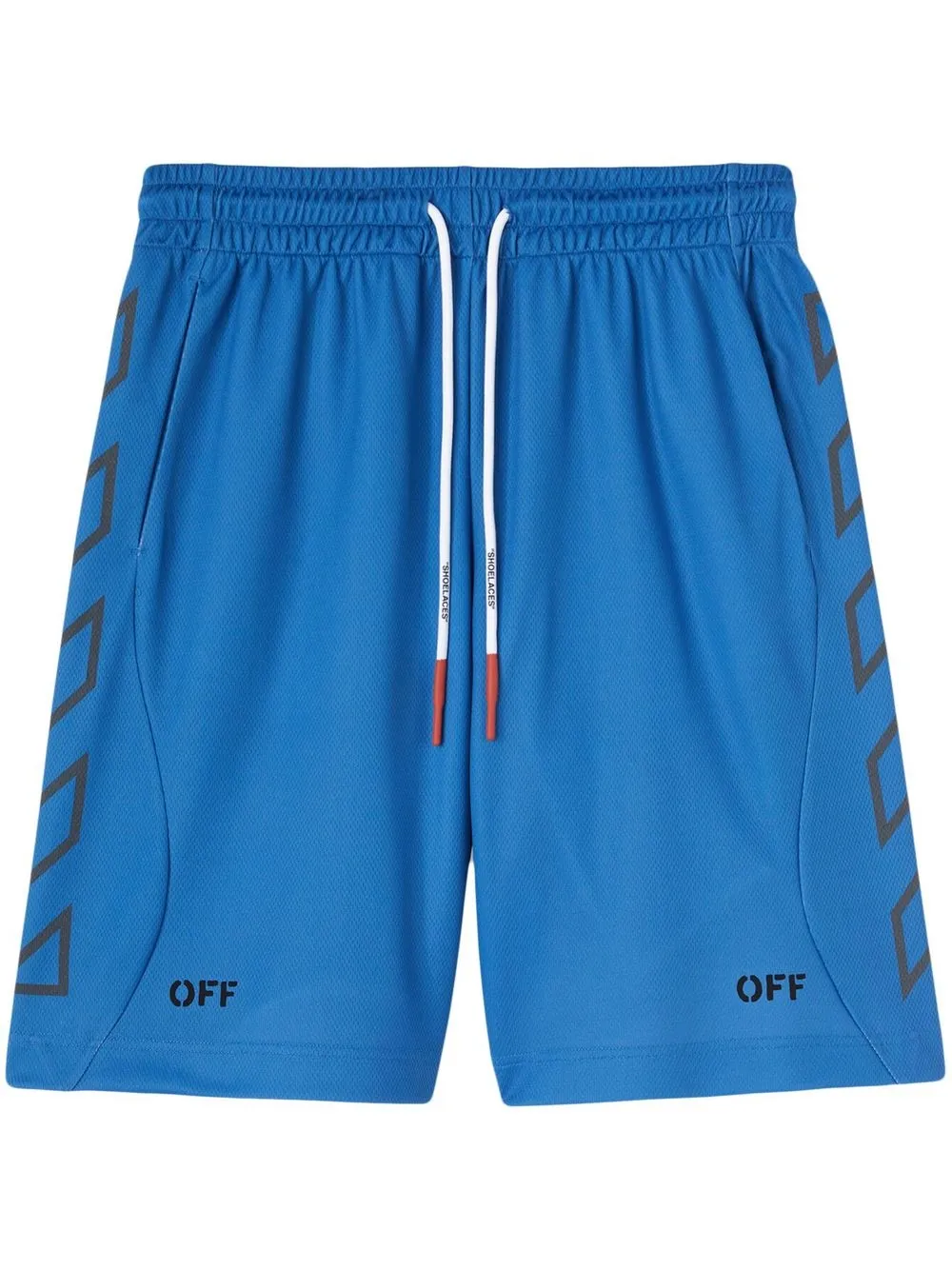 

Off-White bermudas con motivo Diag - Azul