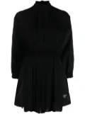 Prada pleated high-neck playsuit - Black