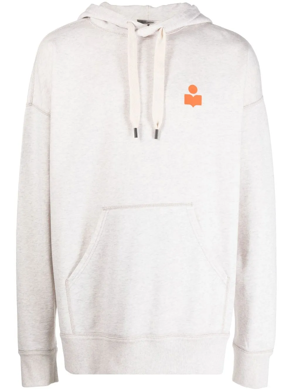 

Isabel Marant logo-print drawstring hoodie - Neutrals