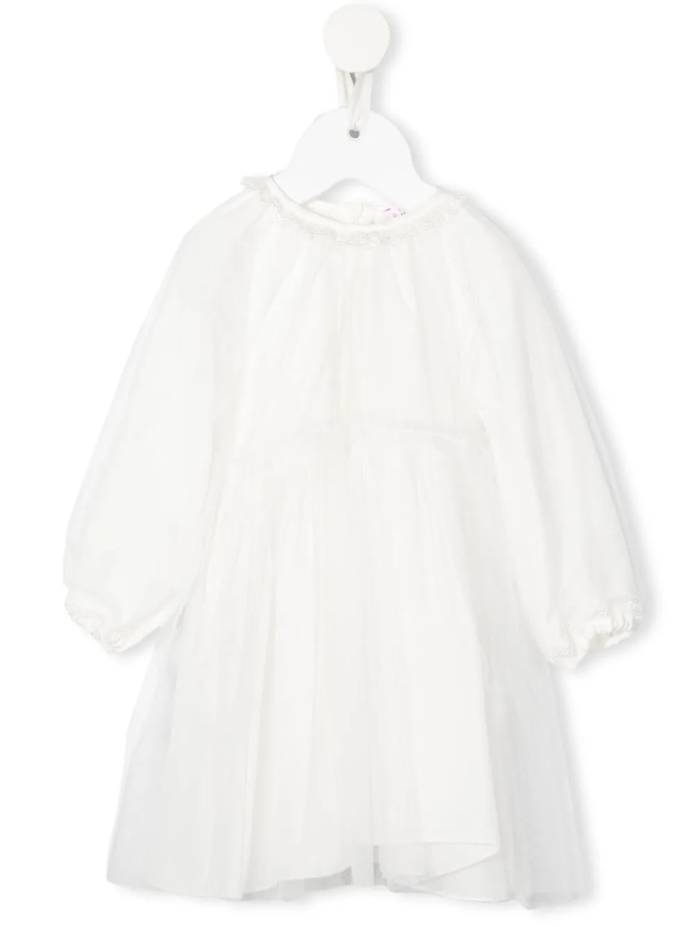 

Il Gufo ruffle-detail tulle dress - White