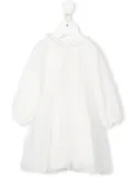 Il Gufo ruffle-detail tulle dress - White