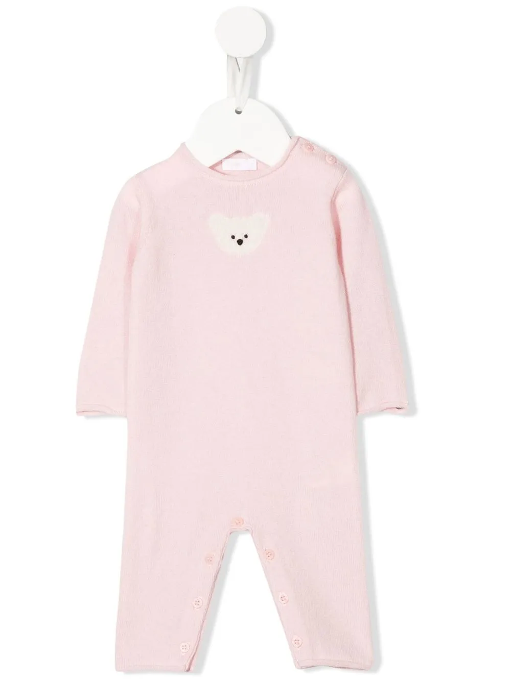 

Il Gufo teddy-motif cashmere romper - Pink