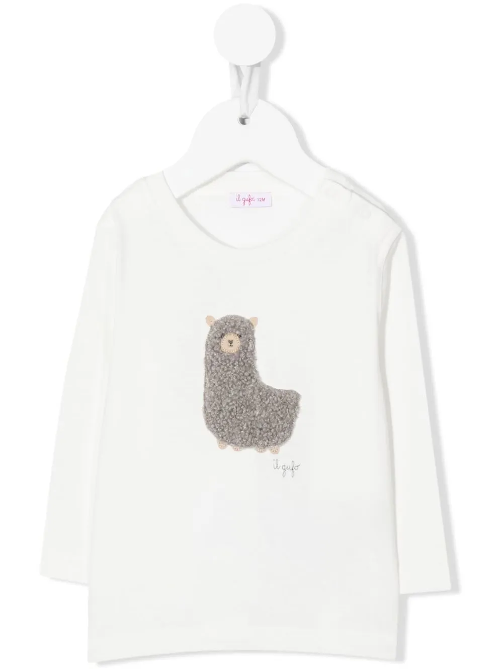 

Il Gufo playera con aplique de llamas - Blanco