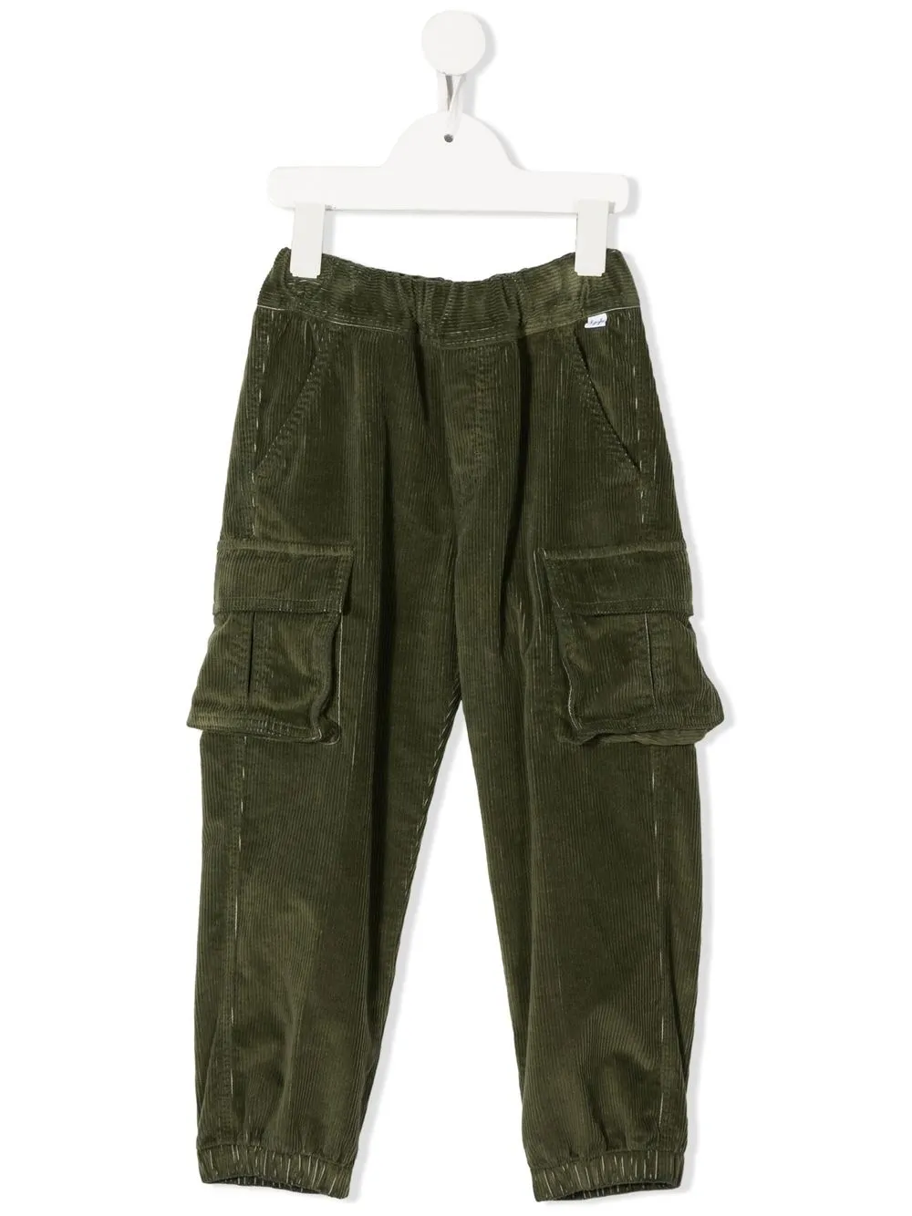 

Il Gufo pantalones cargo de pana - Verde