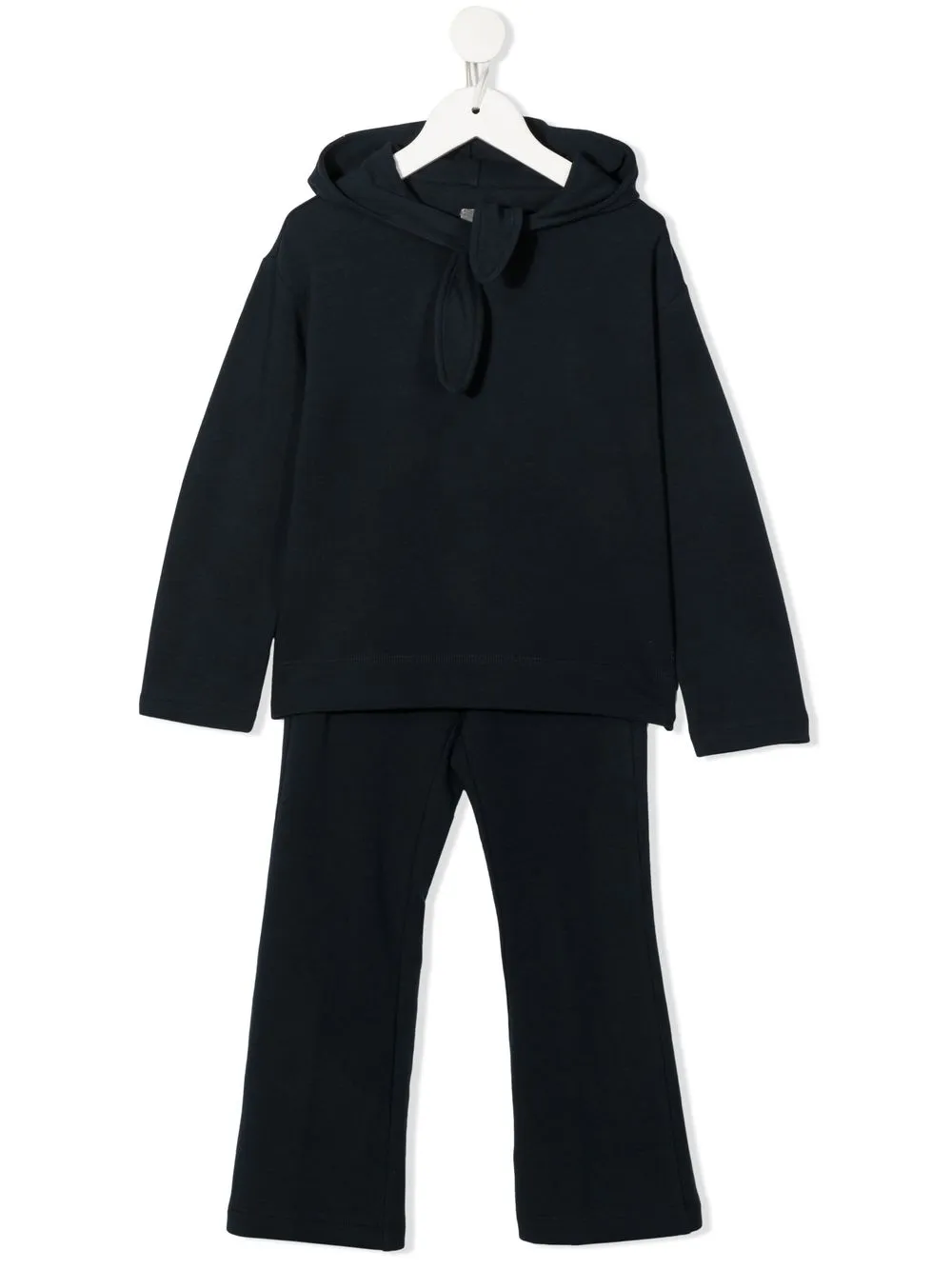 

Il Gufo tie-front fleece tracksuit set - Blue