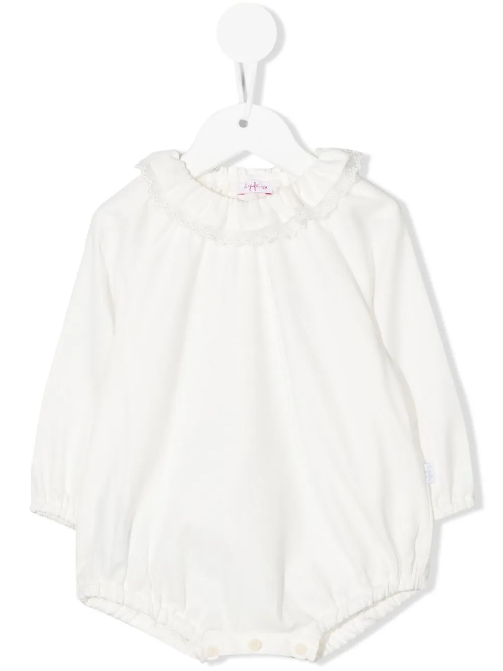 

Il Gufo ruffle-collar bodysuit - White