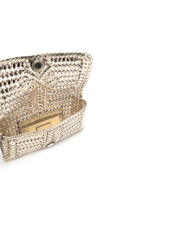 Anya Hindmarch Neeson レザークラッチバッグ | ゴールドトーン